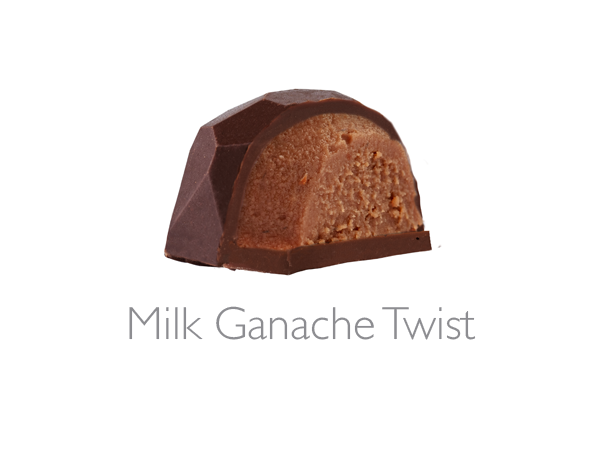 MilkGanache Twists -  ibaco chocolates