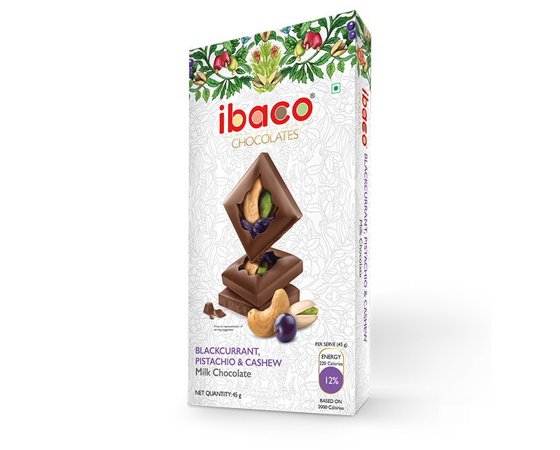 BLACKCURRANT PISTACIO BAR - ibaco chocolates