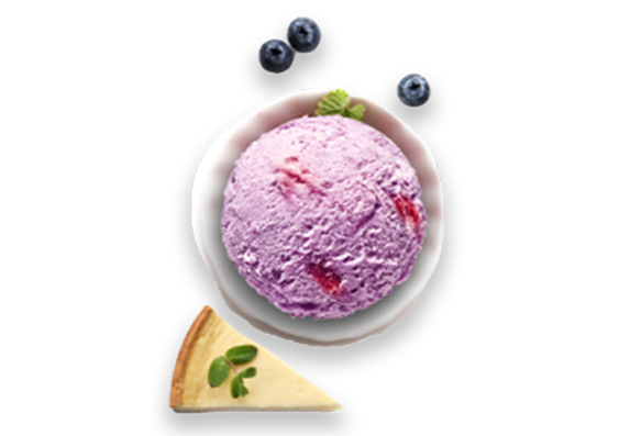 Blueberry cheese cake ice cream