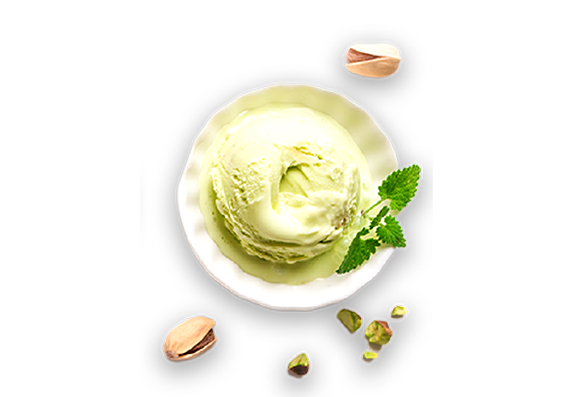 Californian pistachio ice cream