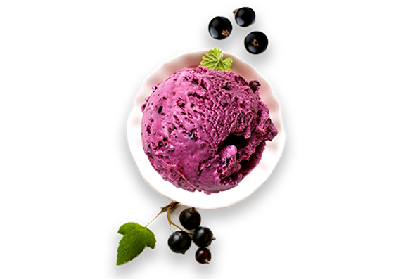 Blackcurrant ice cream