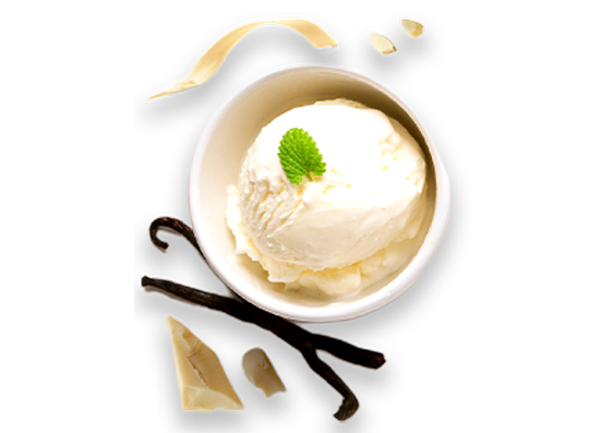 White chocolate ice cream